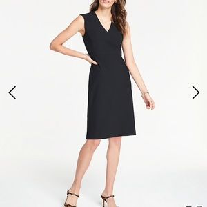 Ann Taylor V-Neck Dress in Bi-Stretch